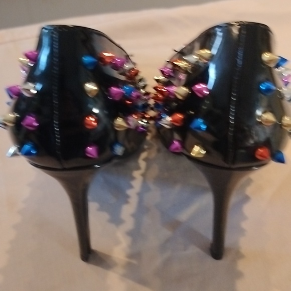Women's beaded evening heels - Picture 3 of 10